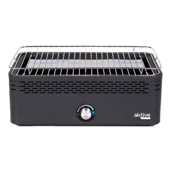 Aktive Rökfri Utegrill Rectangular Silver 42 x 23 cm