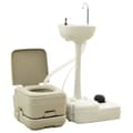 Miniatyrbillede 1 af 10: transportabelt campingtoilet 10+10 l og håndvask 20 l grå