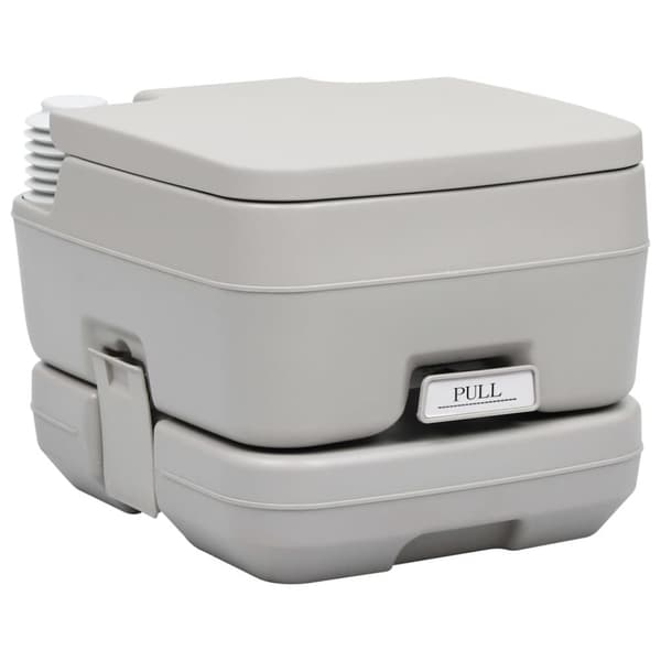 transportabelt campingtoilet og vandbeholder