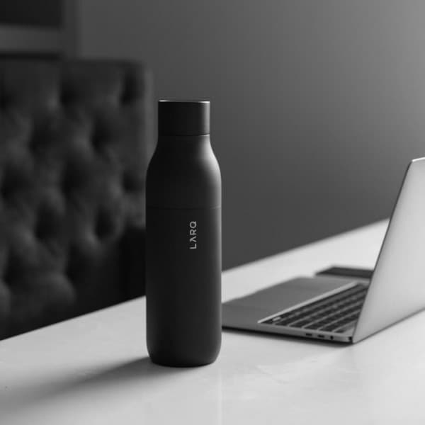 LARQ Bottle -drikkeflaske, Obsidian sort, 500 ml