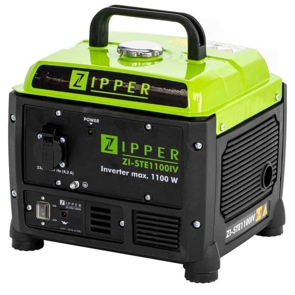 Zipper Strømgenerator Zi-ste1100iv Sort Sort, Grøn