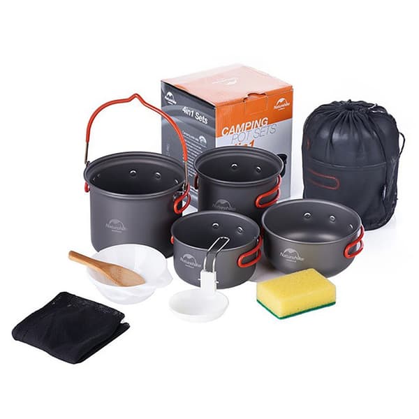 Naturehike Keittoastiat Flay Musta