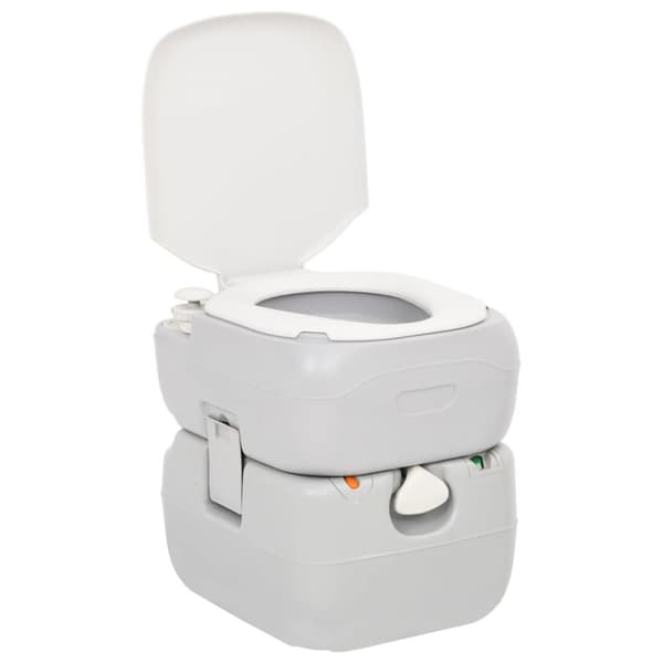 transportabelt campingtoilet og håndvask med vandbeholder