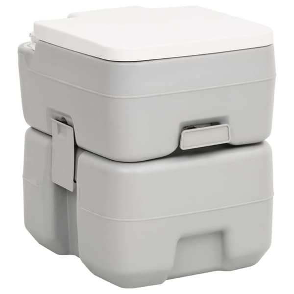 transportabelt campingtoilet og håndvask med vandbeholder