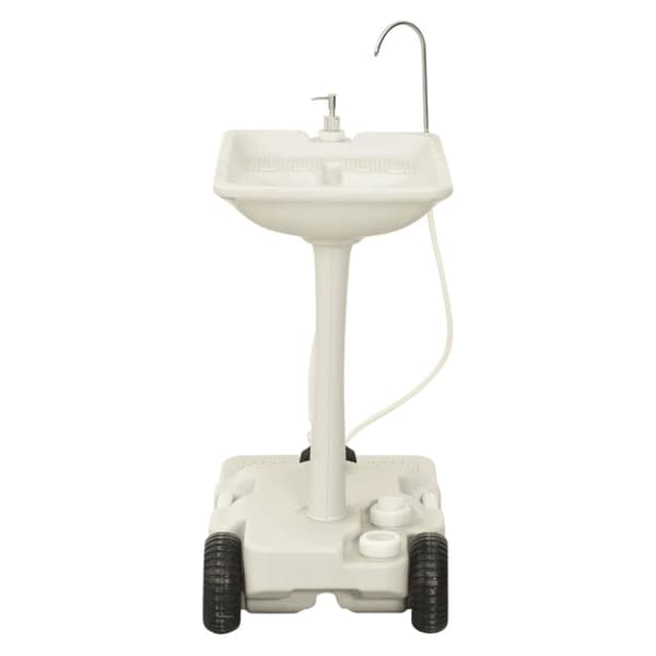 transportabelt campingtoilet og håndvask med vandbeholder
