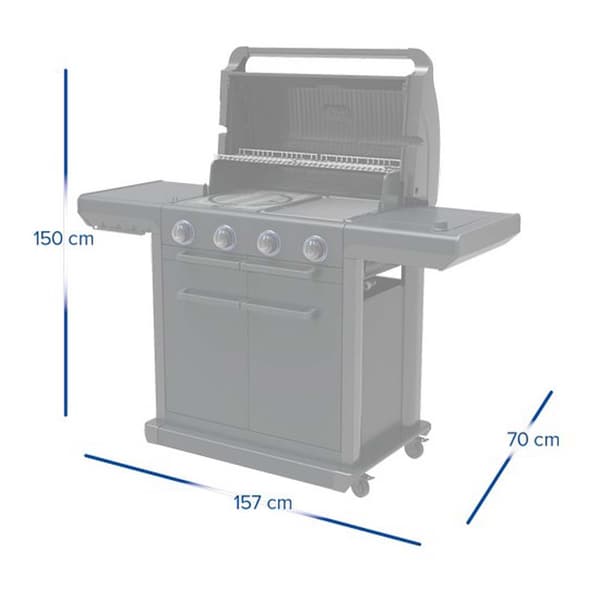 Campingaz Utegrill 4 Series Premium S Svart
