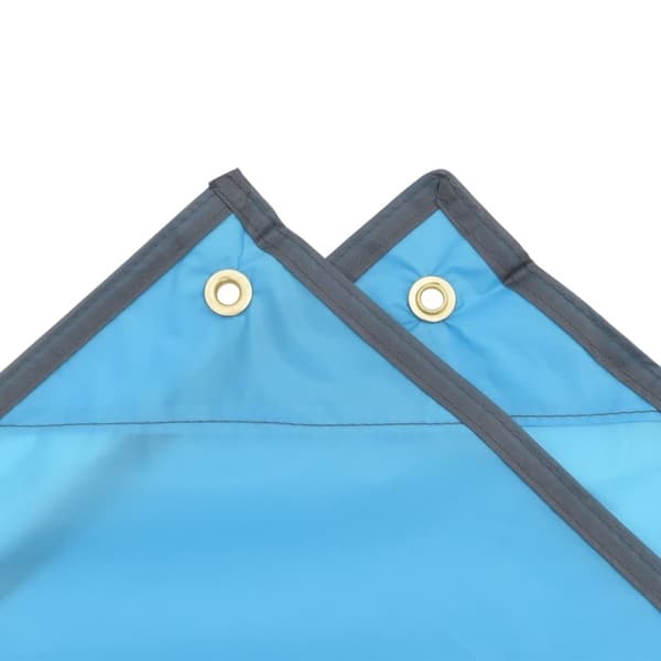 vidaXL Sadeviitta hupulla 2-in-1 muotoilu sininen 223x145 cm