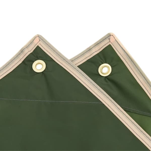 vidaXL regnponcho med hætte 223x145 cm 2-i-1 design grøn