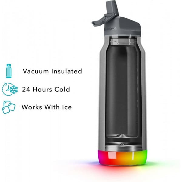 HidrateSpark PRO Straw -smart drikkeflaske, 0,95 L, sølv