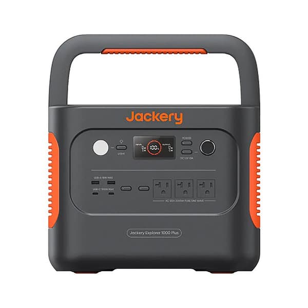 Jackery Bærbart Kraftværk Explorer 1000 Plus Orange,Grå Svart, Orange