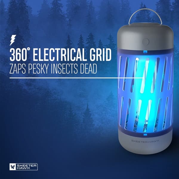 Skeeter Hawk Lampe Premium Mosquito Zapper Grå
