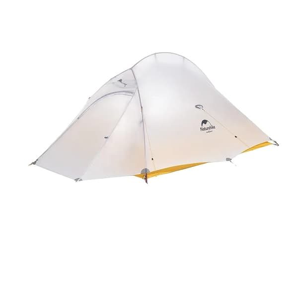 Ultralätt Campingtält, Vattentålig Design, Rymlig för Två,10D Guldorange