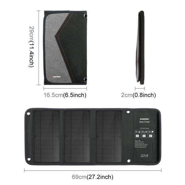 Aurinkopaneeli Retki taitettava 21W USB