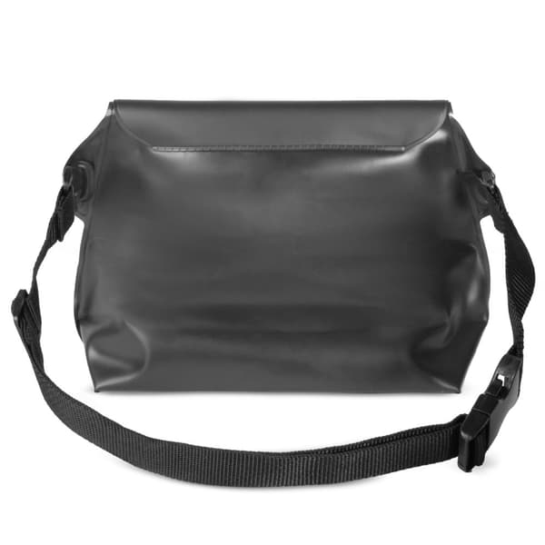 Vedenpitävä PVC-vyötärölaukku puhelimelle, asiakirjoille, Outdoor - musta