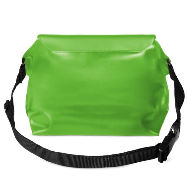 Vedenpitävä PVC-vyötärölaukku puhelimelle, asiakirjoille, Outdoor - vihreä
