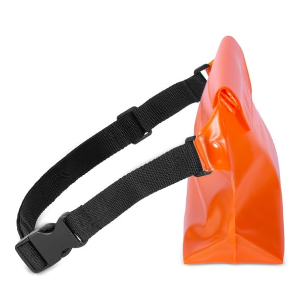 Vandtæt PVC taljetaske til telefon, dokumenter, Outdoor - orange