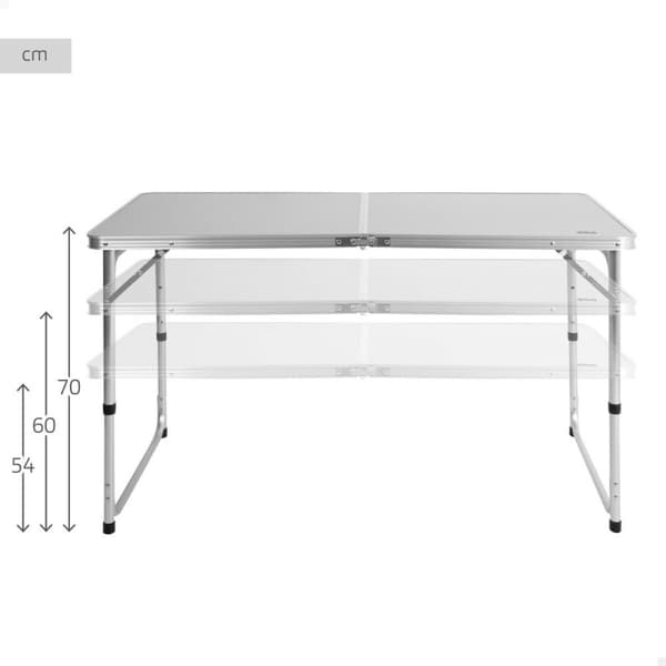 Sammenklappeligt bord Aktive 120 x 70 x 60 cm