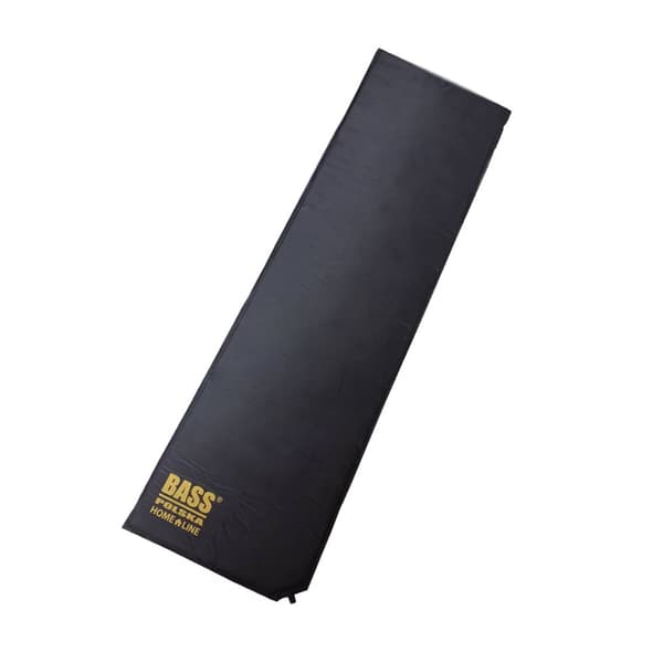 Selvoppustelige måtte 185 x 50 x 2,55 cm, sort