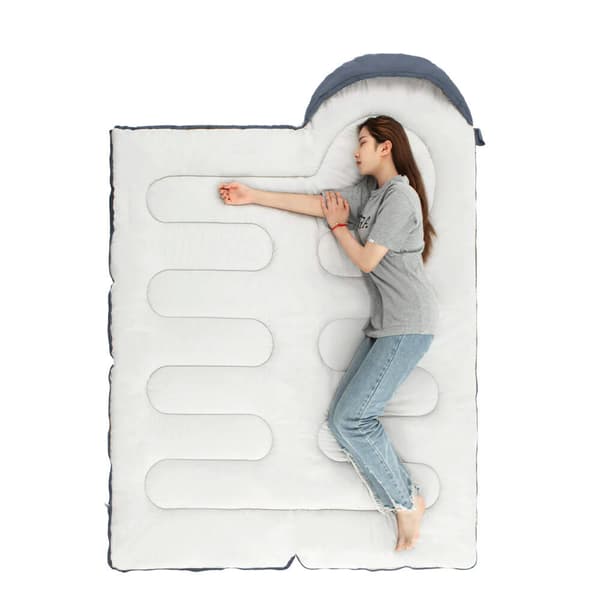 Hupullinen makuupussi, 2-in-1 turistipeitto, naamiointi