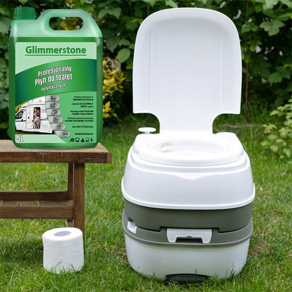 Nestemäinen konsentraatti turisti-wc:hen 4x5L=20L vihreä vahva männyn tuoksu
