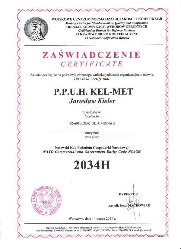 Kel-Met KM1001 Large Handbojor certifierad original polis INOX