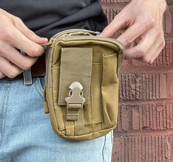 MOLLE coyote bältesväska - påse, påse