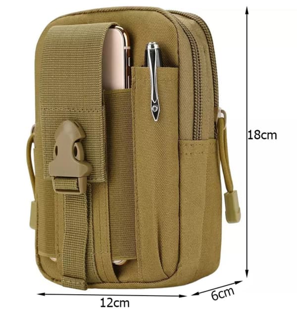 MOLLE coyote bältesväska - påse, påse