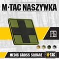 Miniatyrbillede 3 af 3: M-Tac Medic Cross Square 3D PVC oliven emblem patch