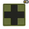 Miniatyrbillede 2 af 3: M-Tac Medic Cross Square 3D PVC oliven emblem patch