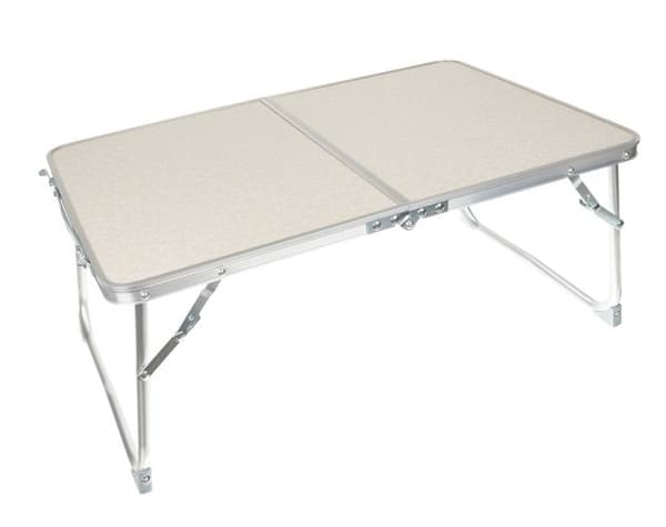 Sammenklappeligt campingbord, lille til telt 1,2 kg aluminium 63 x 27 x 36 cm