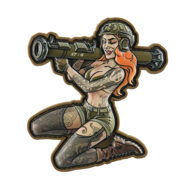 M-Tac Tactical tyttöjen kangasmerkki #10 PVC-tarranauhalla varustettu Skandinavik-pin-up-logo