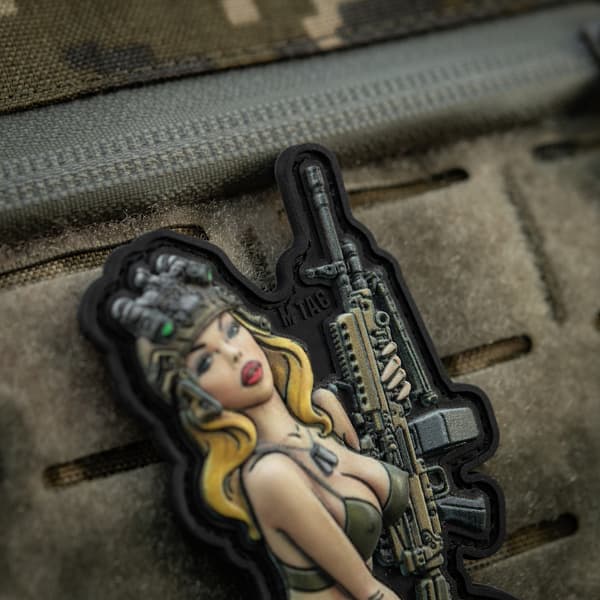 M-Tac Tactical flickamärke #5 PVC-emblem kardborreband M249