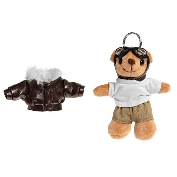 Teddybjörnpilot - maskot, Mil-Tec nyckelring - en present till en pilot, en flygentusiast