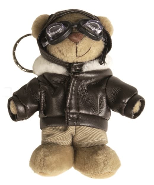 Teddybjörnpilot - maskot, Mil-Tec nyckelring - en present till en pilot, en flygentusiast
