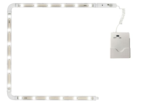 Trådløs LED-stribe med bevægelsessensor og timer - 3 strimler, 18 dioder