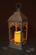 Miniatyrbild 2 av 5: Vit LED-lykta - dekorativ lykta