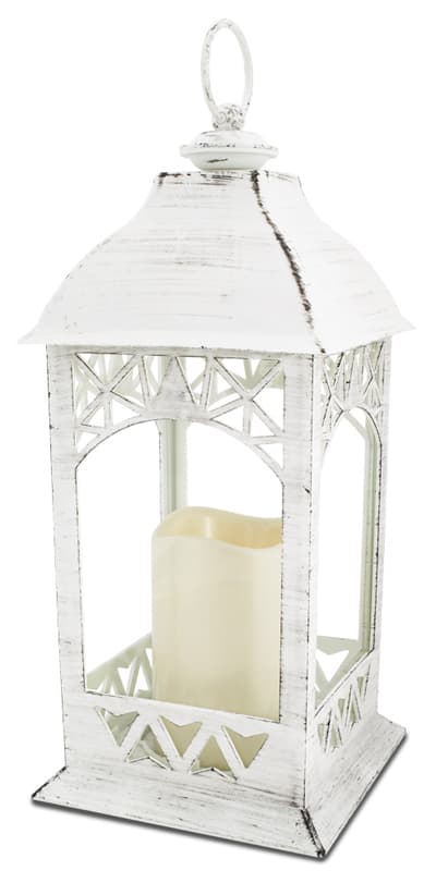 Vit LED-lykta - dekorativ lykta