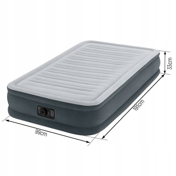 Luftmadras Comfort-Plush Twin 191 x 99 x 33 cm med indbygget kompressor #67766