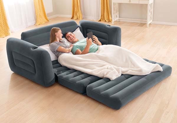 Luftmadrass Utdragbar Soffa 203 x 231 x 66 cm Intex #66552