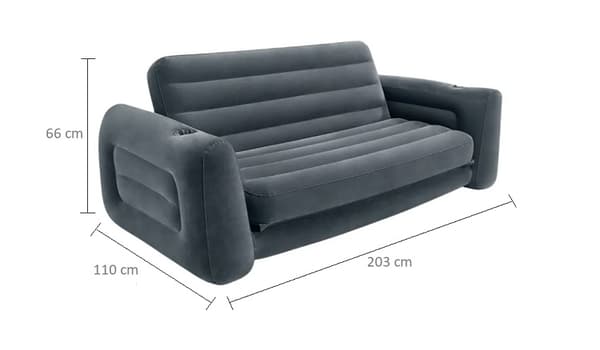Luftmadrass Utdragbar Soffa 203 x 231 x 66 cm Intex #66552
