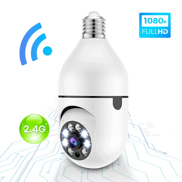 Langaton 3D WiFi-kamerapolttimo E27