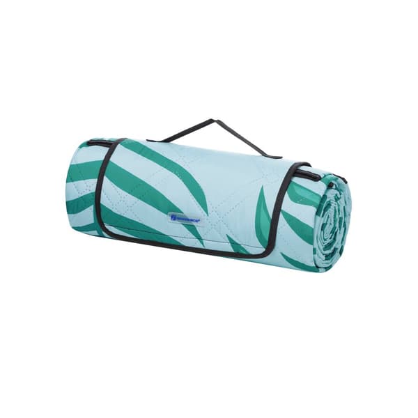 Campingteppe bl�tt med tropisk bregne