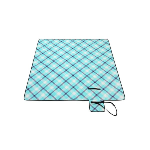 Lysebl�tt tartan piknikteppe