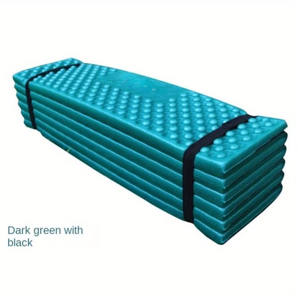 Fällbar Utomhus Campingmatta, Fuktbeständig, Lättviktsdesign,190572CM, ark Grön Med Svart
