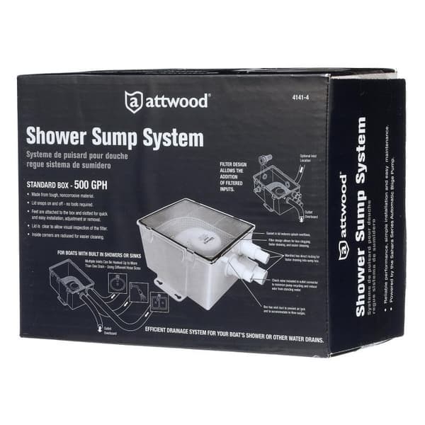 Attwood Sahara 750 automaattinen pumppusarja 12 V:n tankilla veneisiin