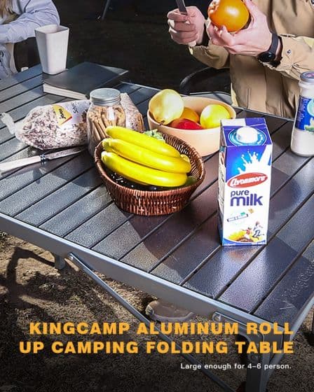 KingCamp Kompakti Taittopöytä 107 x 70 cm