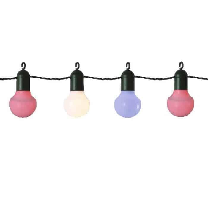 Party light färgade bollar ljusslinga