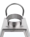 Miniatyrbild 8 av 8: Lykta Metall Silver Rostfritt stål Geometrisk pelarljushållare