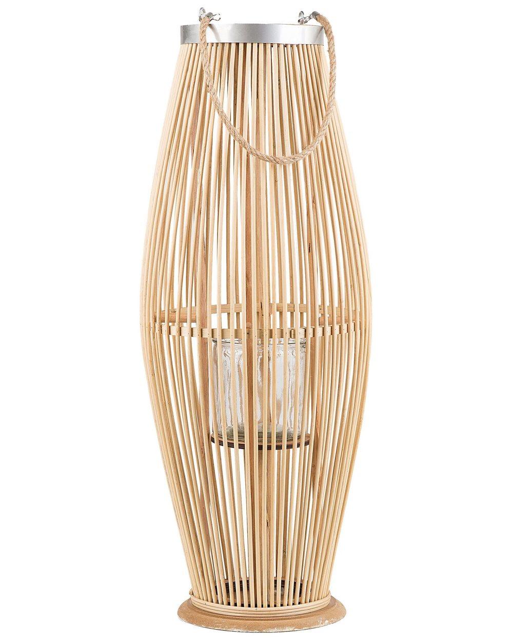 Lykta 72 cm ljust trä TAHITI
