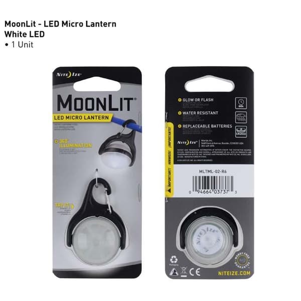 NITEIZE MOONLIT LED MICRO LANTERN, liten tältlampa 360° vridbarhet